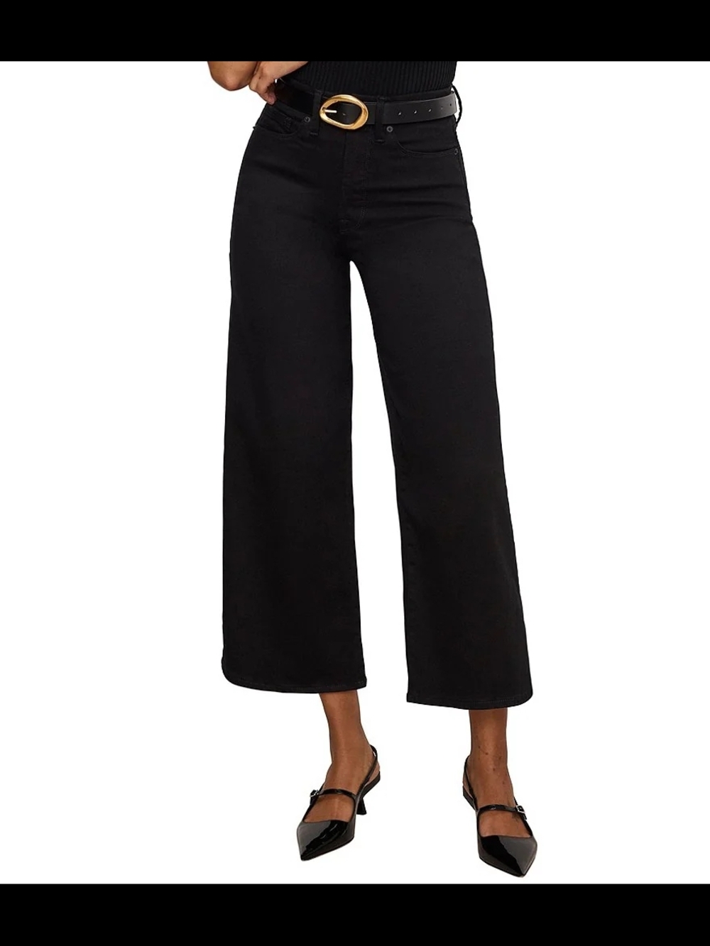 Black Wide-Leg Jeans